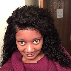 13x6 lace front human hair wig 150%density 16 in